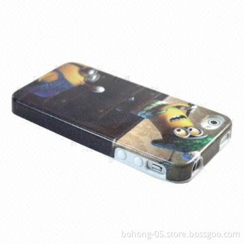 TPU case for iPhone 4S, full cover IMD, any customer designs are available